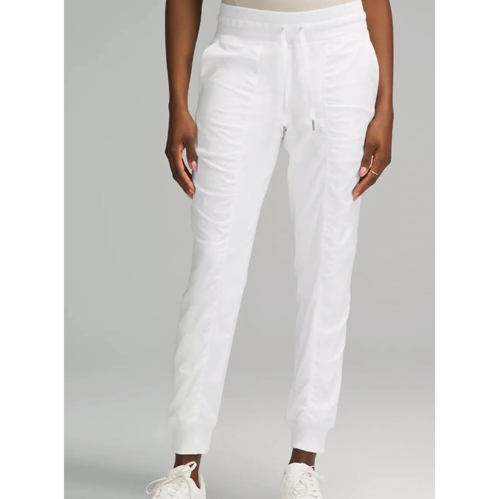 LuluLemon Womens Dance Studio Mid-Rise Jogger Full Length Size 8 White